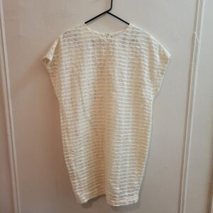 Christian Wijnants Oversized Textured Little White Dress Quiet Luxury Bridal